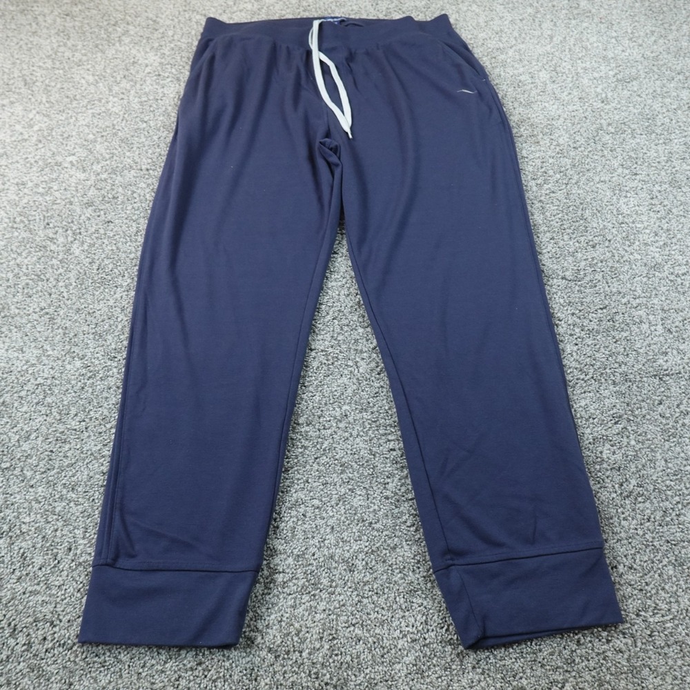 Tommy Bahama Sweatpants Mens XL Navy Blue Jogger Drawstring Pants Marlin Stretch